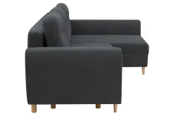 Fresh Narożnik rozkładany grafitowy TENDER prawy