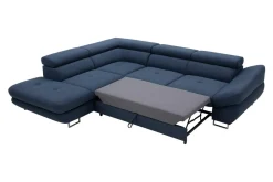 Narożniki|Instilo Narożnik rozkładany granatowy FABIO prawy