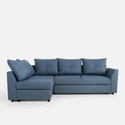 Narożniki|Exline Narożnik rozkładany granatowy SORINO lewy