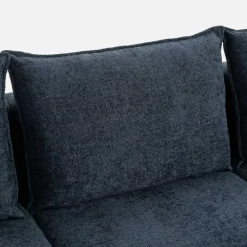 Narożnik rozkładany granatowy MARSYLIA prawy