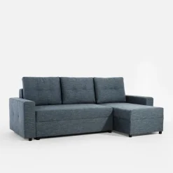 Narożniki|Exline Narożnik rozkładany granatowy ROBIN