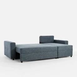 Narożniki|Exline Narożnik rozkładany granatowy ROBIN