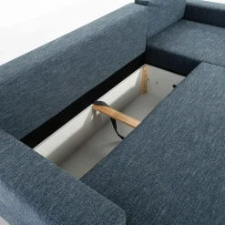 Narożniki|Exline Narożnik rozkładany granatowy ROBIN