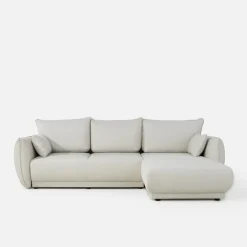 Narożniki|inny Narożnik rozkładany jasnobeżowy LOREN prawy