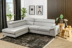 Narożniki|Softi Narożnik rozkładany jasnoszary LONIGO prawy