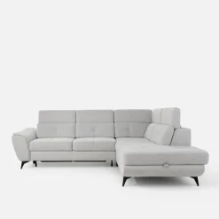 Instilo Narożnik rozkładany jasnoszary SERGIO lewy