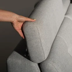 Instilo Narożnik rozkładany jasnoszary SERGIO lewy