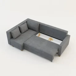 Narożniki|Comfort Line Narożnik rozkładany jasnoszary SPELLO lewy