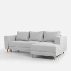 inny Narożnik rozkładany jasnoszary PERA prawy