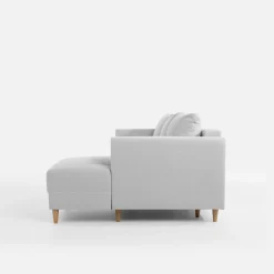 inny Narożnik rozkładany jasnoszary PERA prawy