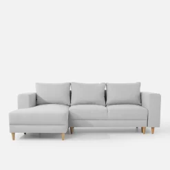 Narożniki|inny Narożnik rozkładany jasnoszary PERA lewy