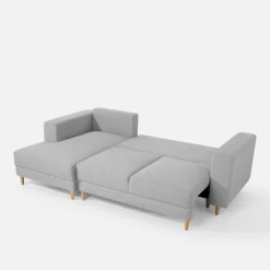 Narożniki|inny Narożnik rozkładany jasnoszary PERA lewy