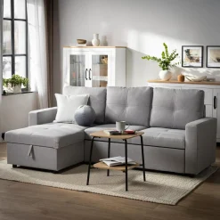 Narożniki|inny Narożnik rozkładany jasnoszary KOSEM