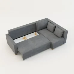 Comfort Line Narożnik rozkładany jasnoszary SPELLO prawy