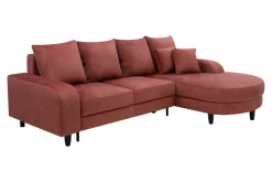 Narożniki|Comfort Line Narożnik rozkładany koralowy NAPOLI prawy