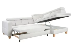 Narożniki|FN Design Narożnik rozkładany kremowy ZANTE prawy