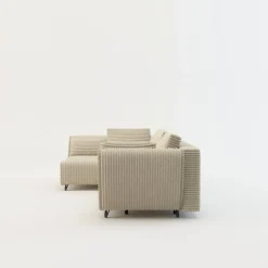 Exline Narożnik rozkładany kremowy COCOLI lewy