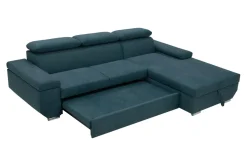 Narożniki| Narożnik rozkładany morski BREDA prawy