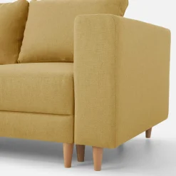 Narożniki|inny Narożnik rozkładany musztardowy PERA lewy