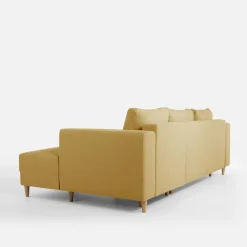 Narożniki|inny Narożnik rozkładany musztardowy PERA prawy