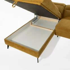 Narożniki|Werdomo Narożnik rozkładany musztardowy ALESSIO L lewy