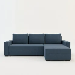 Narożniki|Exline Narożnik rozkładany niebieski ASNA