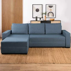 Narożniki|Exline Narożnik rozkładany niebieski ASNA