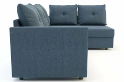 Narożniki|Exline Narożnik rozkładany niebieski SORINO prawy