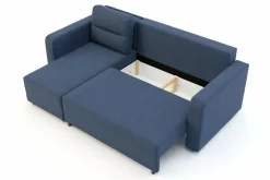 Fresh Narożnik rozkładany niebieski AULLA NEW