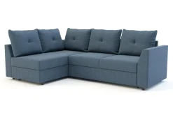 Narożniki|Exline Narożnik rozkładany niebieski SORINO lewy