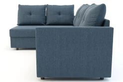 Narożniki|Exline Narożnik rozkładany niebieski SORINO lewy