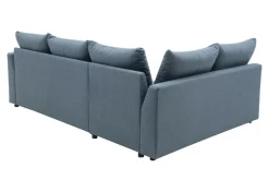 Narożniki|Exline Narożnik rozkładany niebieski SORINO lewy