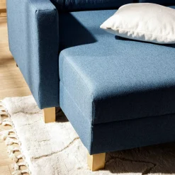 Fresh Narożnik rozkładany niebieski EVEL