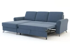 Narożniki|Exline Narożnik rozkładany niebieski TUCSON lewy