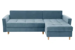 Narożniki|Exline Narożnik rozkładany niebieski ZOYA