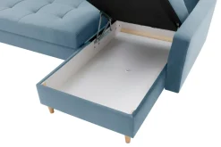 Narożniki|Exline Narożnik rozkładany niebieski ZOYA