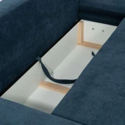 Narożniki|New Form Narożnik rozkładany niebieski VESPA L prawy