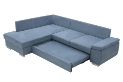 Narożnik rozkładany niebieski GARIX lewy