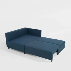 Narożniki|IMPERIAL-MEBLE (D.C.M. FRESH) Narożnik rozkładany niebieski LOGOS lewy