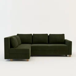 Comfort Line Narożnik rozkładany oliwkowy SPELLO lewy
