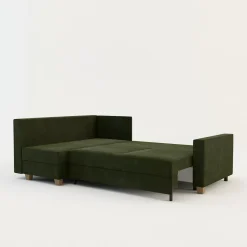 Comfort Line Narożnik rozkładany oliwkowy SPELLO lewy