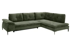 New Form Narożnik rozkładany oliwkowy OZZY L prawy