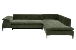 New Form Narożnik rozkładany oliwkowy OZZY L prawy