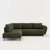 Exline Narożnik rozkładany oliwkowy AMELIA lewy