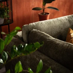 Exline Narożnik rozkładany oliwkowy AMELIA lewy