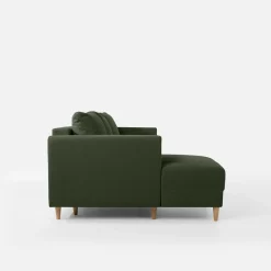 Narożniki|inny Narożnik rozkładany oliwkowy PERA lewy