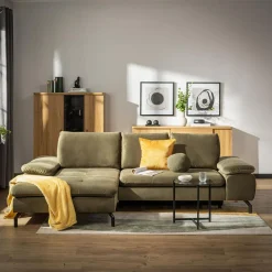 New Form Narożnik rozkładany oliwkowy VESPA lewy