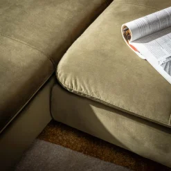 New Form Narożnik rozkładany oliwkowy VESPA lewy