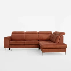 Narożnik rozkładany pomarańczowy AGO prawy