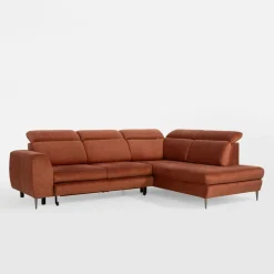 Narożnik rozkładany pomarańczowy AGO prawy